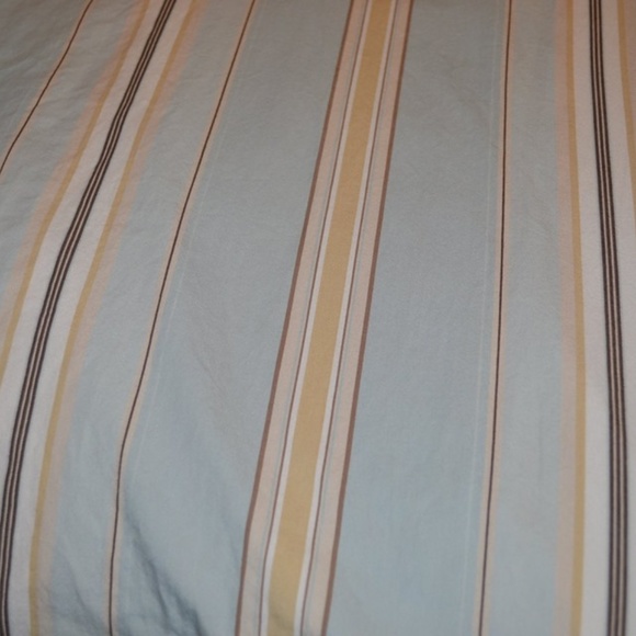 Pottery Barn Bedding Cotton Queen Blue Stripe Duvet Cover Poshmark